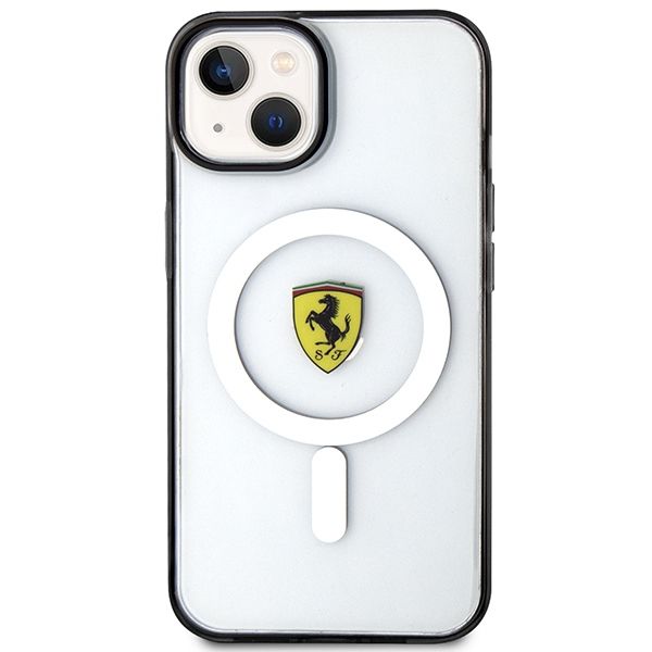 Etui Ferrari do iPhone 15, iPhone 14, iPhone 13, Przezroczysty MagSafe zdjęcie 3