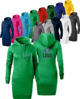 BLUZA/SUKIENKA DAMSKA Z WŁASNYM HAFTEM NADRUKIEM LOGO firmowa nadruk znak