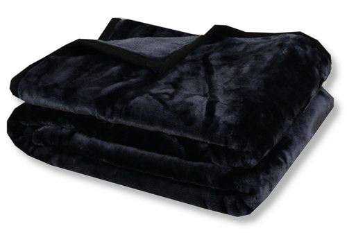 Koc Jednokolorowy Gładki Elway - Czarny na Arena.pl