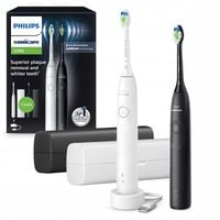Zestaw Szczoteczek sonicznych PHILIPS Sonicare 5300 HX7109/01 biała/czarna