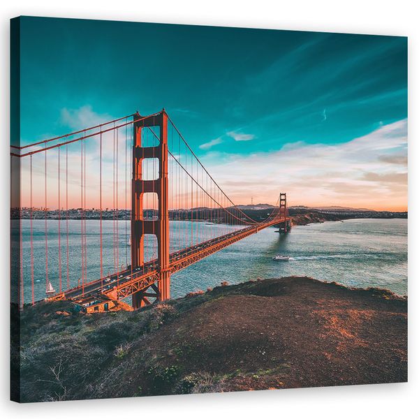 OBRAZ NA PŁÓTNIE DO SALONU Most Golden Gate zdjęcie 1
