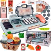 Kasa Sklepowa Fiskalna Elektroniczna Skaner Dźwięki Kalkulator 25 El