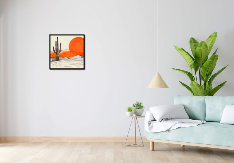 Plakat 50x50cm Kaktus Saguaro zdjęcie 4