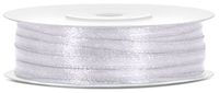 Tasiemka satynowa, biały, 3mm/50m