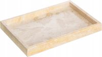 DEKORACYJNA BEŻOWA KAMIENNA TACA NA AKCESORIA ŁAZIENKOWE 30cm x 20cm