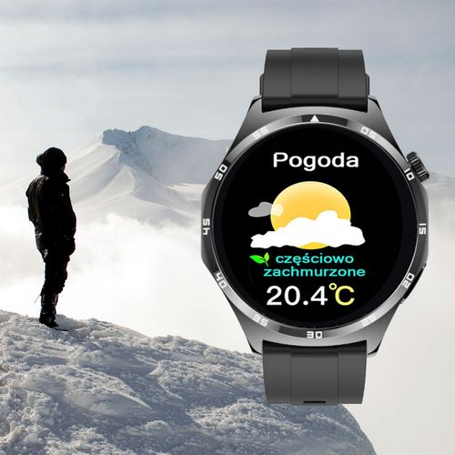 SMARTWATCH męski Rubicon F38 black/black silicon PROF na Arena.pl