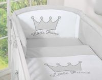 pościel 3-cz- little prince/princess szary