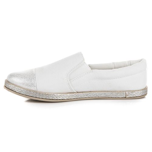 Białe espadryle slip on r.37 na Arena.pl