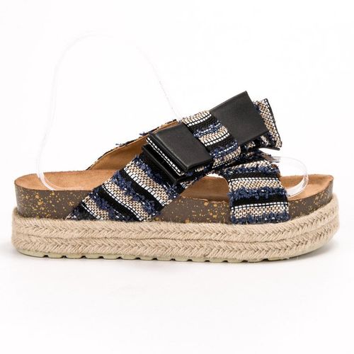 Tekstylne Klapki Na Platformie r.39 na Arena.pl