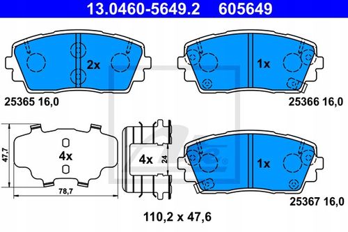 TARCZA HAM PRZOD 241X18 V ATE na Arena.pl