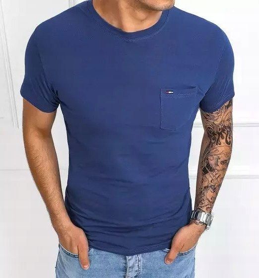 T-shirt męski bluzka koszulka basic męska 3XL zdjęcie 1