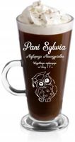Szklanka latte z grawerem PREZENT dla nauczyciela