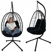 FOTEL WISZĄCY KOKON OGRODOWY KOSZ BUJANY SKŁADANY HUŚTAWKA SANMARINO MIX
