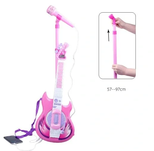 GITARA ELEKTRYCZNA MIKROFON KARAOKE DLA DZIECI zdjęcie 4
