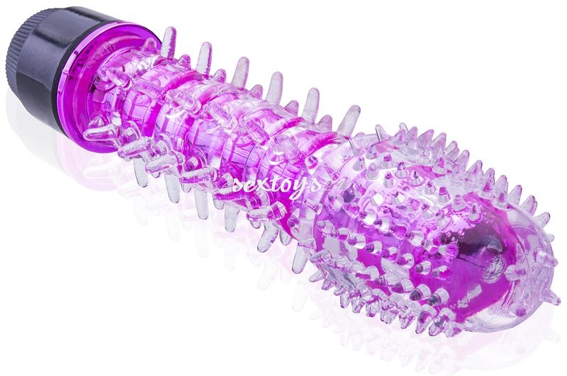 KOLCZASTY WIBRATOR Z MIĘCIUTEŃKIEGO ŻELU _ Masuje Kolcami RÓŻOWY zdjęcie 1
