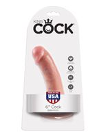 6' cock flesh dildo cieliste 15cm king cock