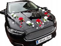 Dekoracja samochodu ozdoby na auto do ślubu płatki