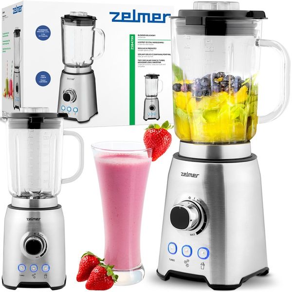 BLENDER KIELICHOWY ZELMER DO KOKTAJLI KRUSZY LÓD MIKSUJE SZKLANY 1200W zdjęcie 1