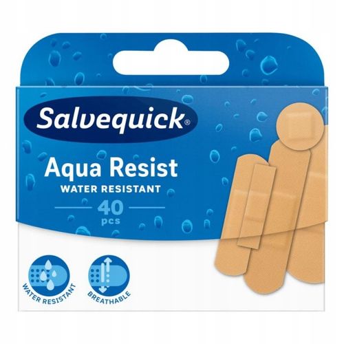 Salvequick plastry Aqua Resist - 40 sztuk MIX na Arena.pl