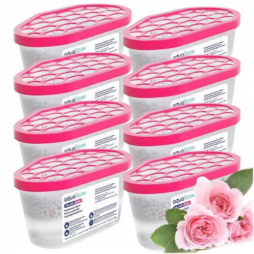 8x pochłaniacz wilgoci osuszacz na wilgoć różany 400 ml AquaFloow na Arena.pl