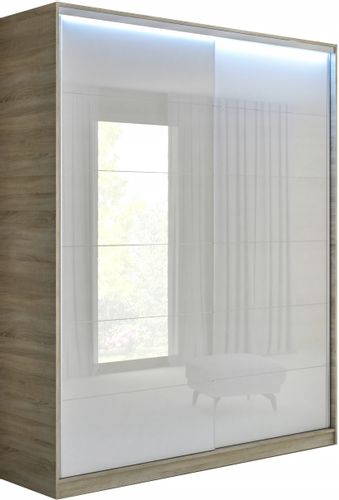 SZAFA PRZESUWNA 160 x 250 SONOMA LACOBEL SYPIALNIA na Arena.pl