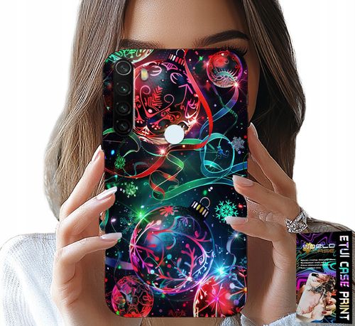 ETUI DO XIAOMI NOTE 8T - ŚWIĄTECZNE BOMBKI, CHOINKA, CASE + FOLIA na Arena.pl
