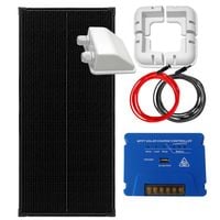 ZESTAW FOTOWOLTAICZNY NA KAMPER 100W SOLARNY MPPT + UCHWYTY