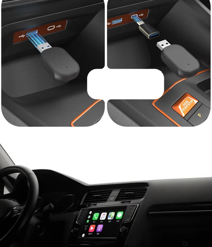 Adaptador Wireless CarPlay Nissan Kicks Android Auto 2w1 USB na Arena.pl