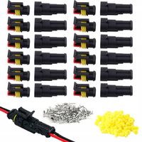 12x KOSTKA WTYK ZŁĄCZE HERMETYCZNE ZESTAW SUPERSEAL Wodoodporne Samochodowe