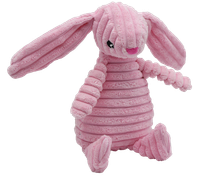 Zabawka dla psa pluszowa królik róż przytulanka z piszczałką 29cm