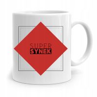 Kubek Prezent Dla Syna Dziecka Super Synek Z Nadrukiem Ze Zdjęciem