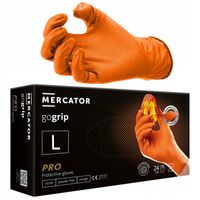 Rękawice Nitrylowe Mercator GOGRIP ORANGE Pomarańczowe 50 sztuk L