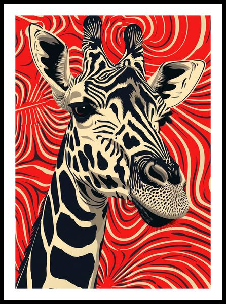 Plakat 50x70cm Wzrok Żyrafy zdjęcie 3