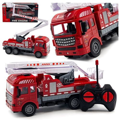 AUTO WÓZ STRAŻACKI STRAŻ POŻARNA STEROWANE NA PILOT Z DRABNINĄ DLA DZIECI na Arena.pl