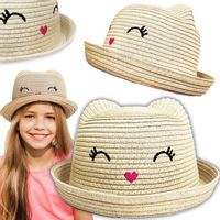 KAPELUSZ DZIECIĘCY LETNI PLAŻOWY SŁOMKOWY NA LATO KOLORY
