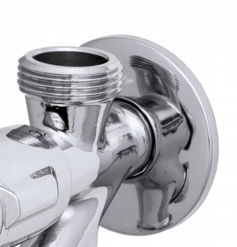 ZAWÓR KĄTOWY KOMBINOWANY 1/2x3/4x3/8 PODWÓJNY KUCHNIA ŁAZIENKA PRALKA na Arena.pl