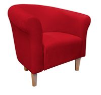 Fotel Milo Mikrofaza 8 czerwony nogi 15 buk