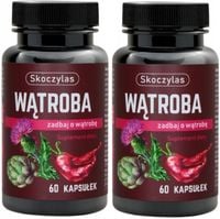 SKOCZYLAS Wątroba OSTROPEST PLAMISTY KARCZOCH trawienie 2x60 kapsułek