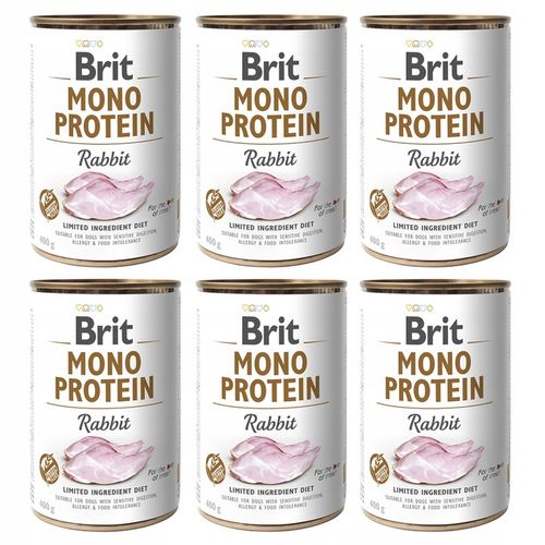 Brit Mono Protein Rabbit Mokra Karma dla Psa Królik 6x400g na Arena.pl