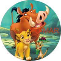 Opłatek na tort KRÓL LEW Timon Pumba Bajka Postać