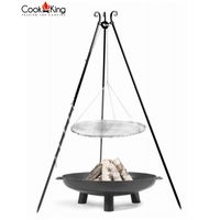 GRILL OGRODOWY COOKKING 180 CM, STALOWY RUSZT 50 CM + PALENISKO BALI 60 CM