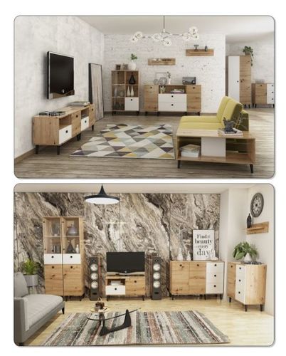 Komoda C1 skandynawska, artisan + biały na Arena.pl