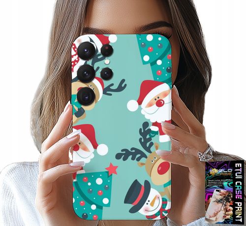 ETUI DO SAMSUNG GALAXY S23 Ultra - MIKOŁAJ, RENIFER BAŁWAN ŚWIĄTECZNE WZORY na Arena.pl