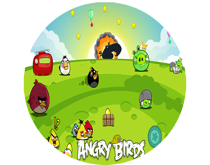 Opłatek na tort Angry Birds zdjęcie 1