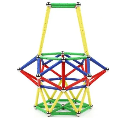 KLOCKI MAGNETYCZNE KULKI SŁUPKI ZESTAW XXL 250el. na Arena.pl