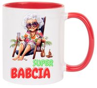 KUBEK Z NADRUKIEM ŚMIESZNY PREZENT DZIEŃ BABCI URODZINY IMIENINY BABCIA