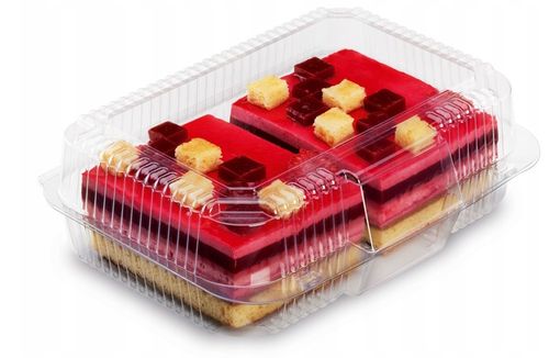 50x Pudełka cukiernicze 1,75 L pojemniki plastikowe na Ciasto Tort na Arena.pl