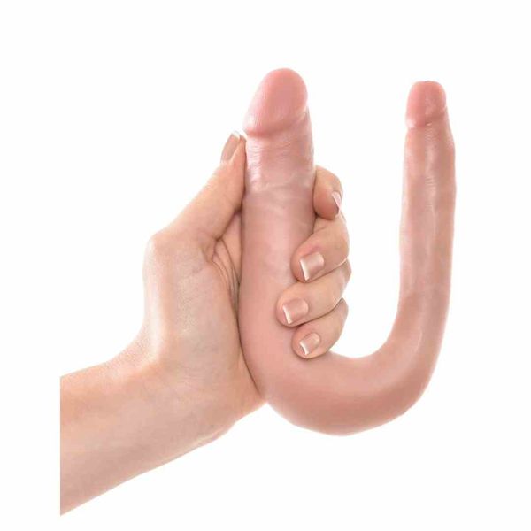 Dildo Dwustronne Double Trouble 13Cm Cieliste zdjęcie 7