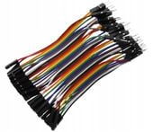40x przewody zworki DuPont 10cm żeńsko męskie