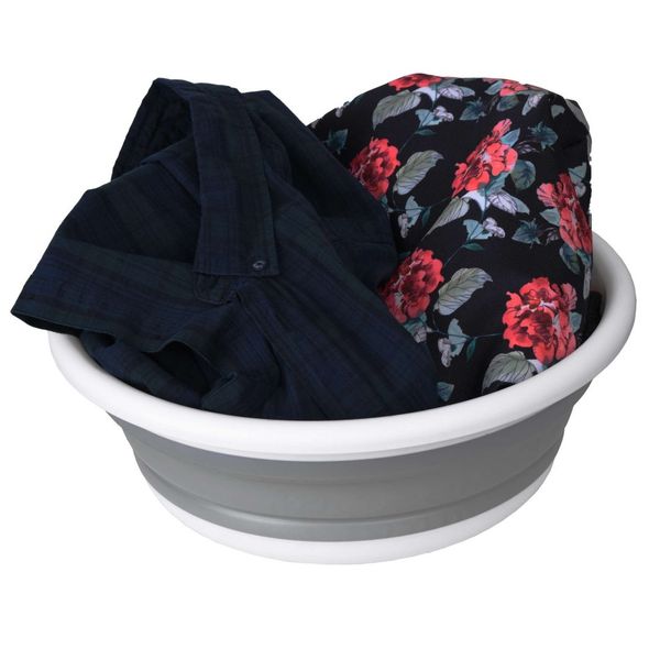 Miska okrągła 37 cm biało-szara COMPACT 9 litrów zdjęcie 9